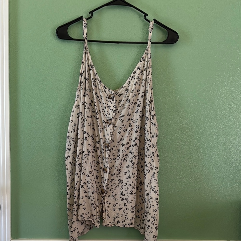 Maurices Cream Asymmetrical Camisole Top
